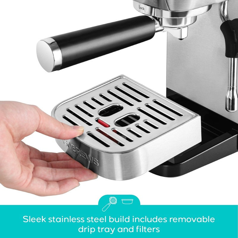 3700 Essential 20 Bar Espresso Machine and Coffee Maker, Stainless Steel5