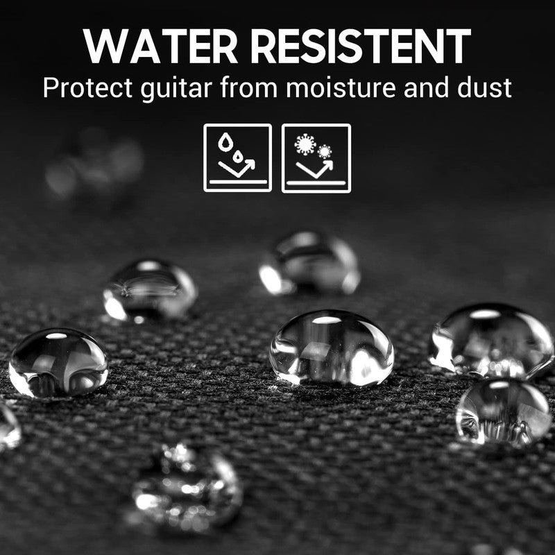 41" Acoustic Guitar Bag 0.35" Padding Water Resistant Dual Strap Black CY01523