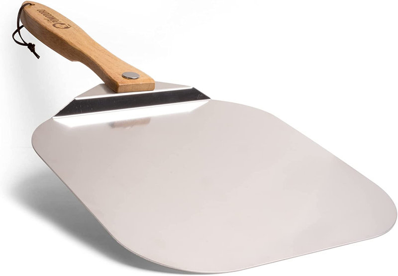 Aluminum Metal Pizza Peel with Foldable Wood Handle for Easy Storage, Pizza Spat10