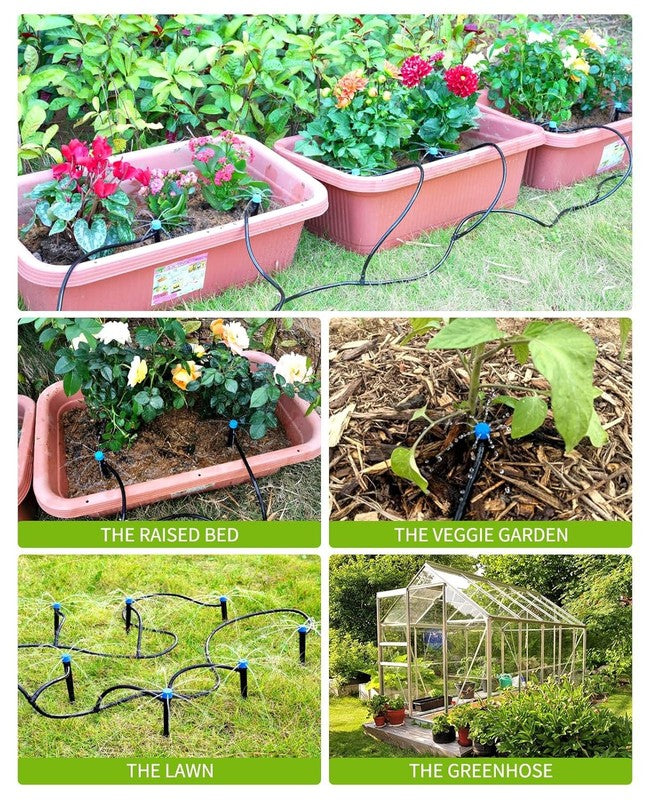 50Ft Automatic Drip Irrigation Kit for Garden, Greenhouse & Lawn4