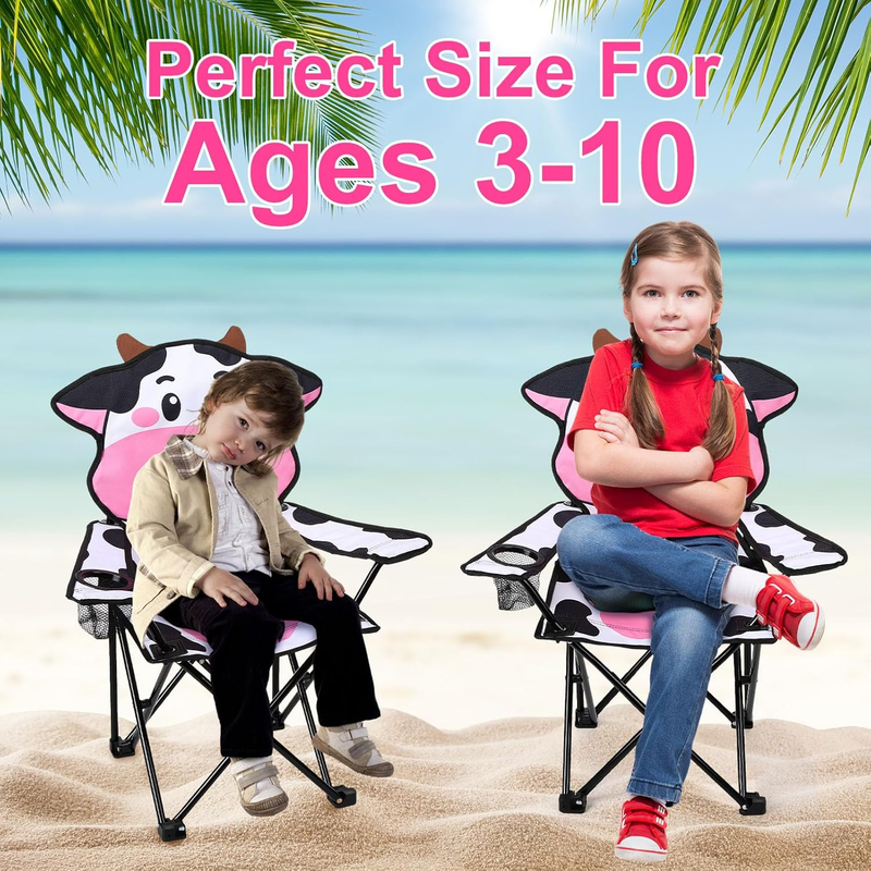Kids Folding Outdoor Camping & Lawn Chair w/ Cup Holder & Carry Bag5
