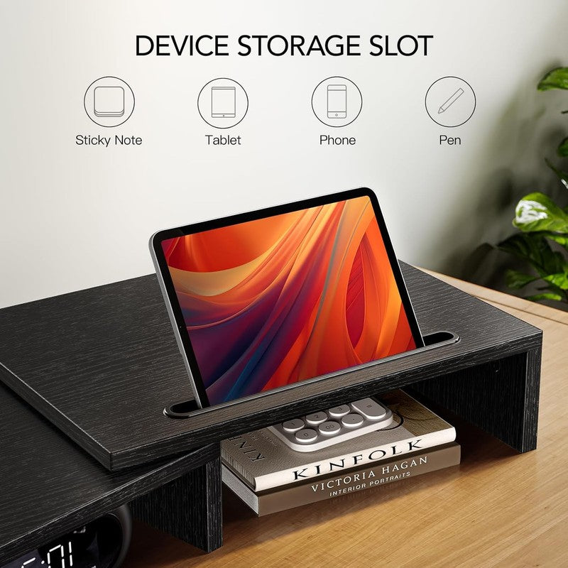 Adjustable Dual Monitor Stand Riser with Organizer for Desk & Laptop3