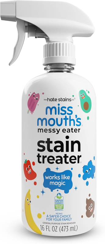 Messy Eater Stain Treater Spray 16oz Baby Fabric Food Grease Remover10