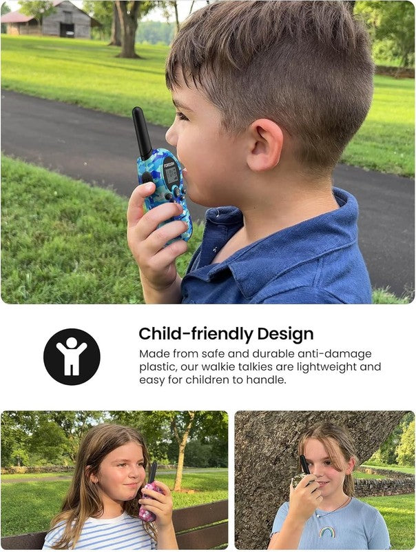 Kids Walkie Talkies 3 Pack Long Range Army Toy Radios Boys & Girls 3 121