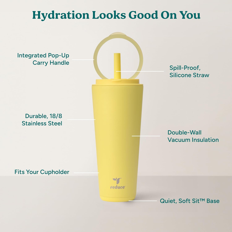 32oz Stainless Insulated Tumbler Spill Proof Flip Lid Cold 32H2