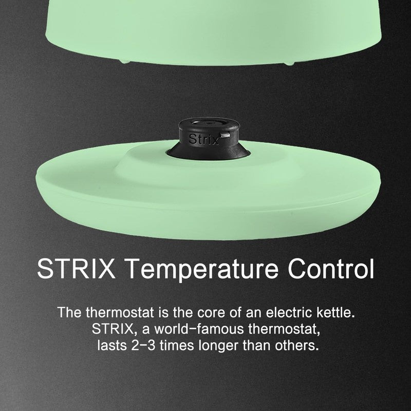 Electric Kettle 1.5L Stainless Steel Double Wall 5 Temp LED Keep Warm Green8