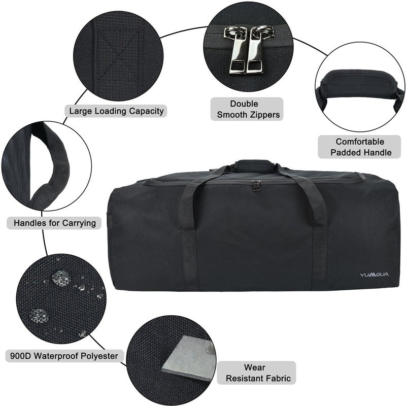 100L Travel Duffle Bag, Large Camping Gear Storage Weekender Bag Overnight, Gym 5