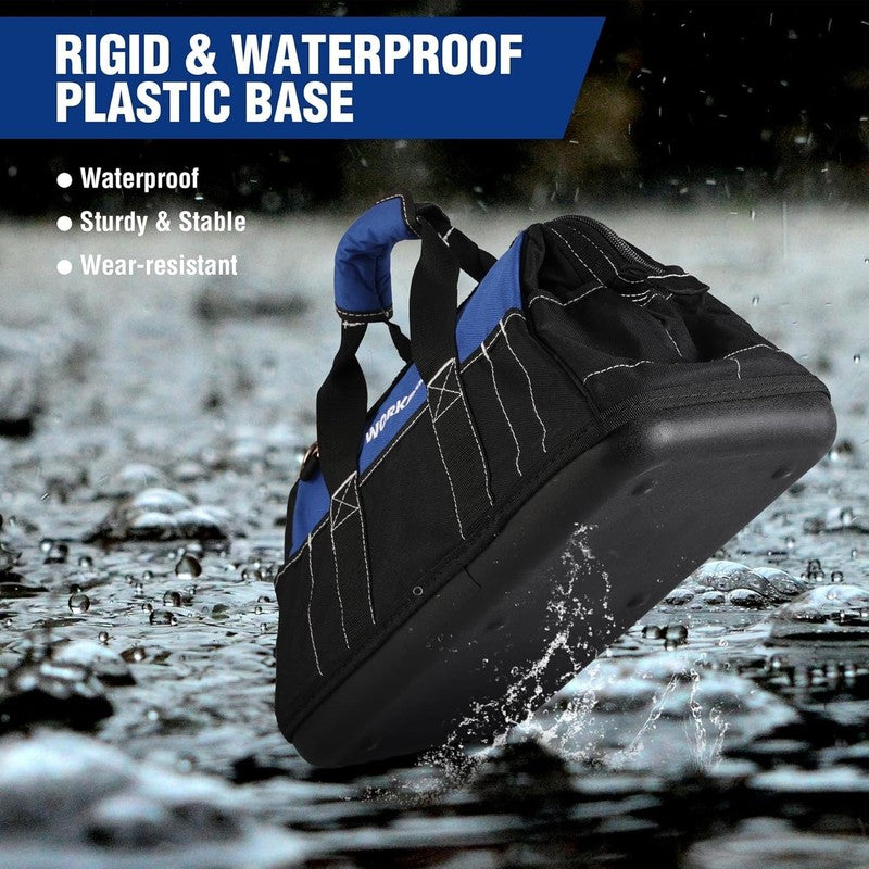 16-Inch Wide Mouth Tool Bag with Water Proof Molded Base4
