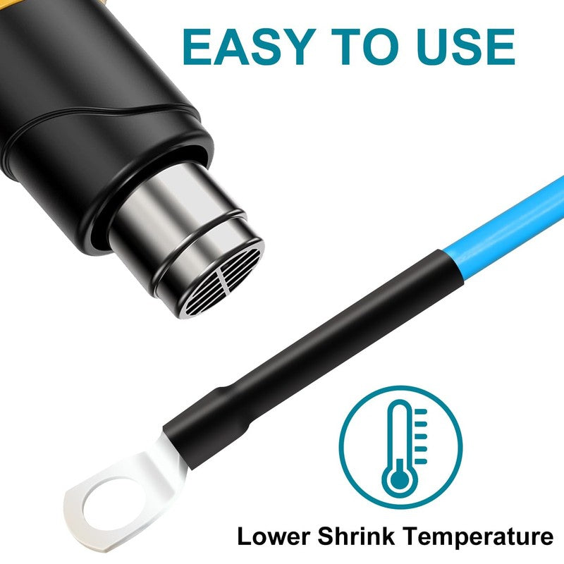 3/4" Waterproof Heat Shrink Tubing - 10ft Dual Wall Adhesive Black Tube5