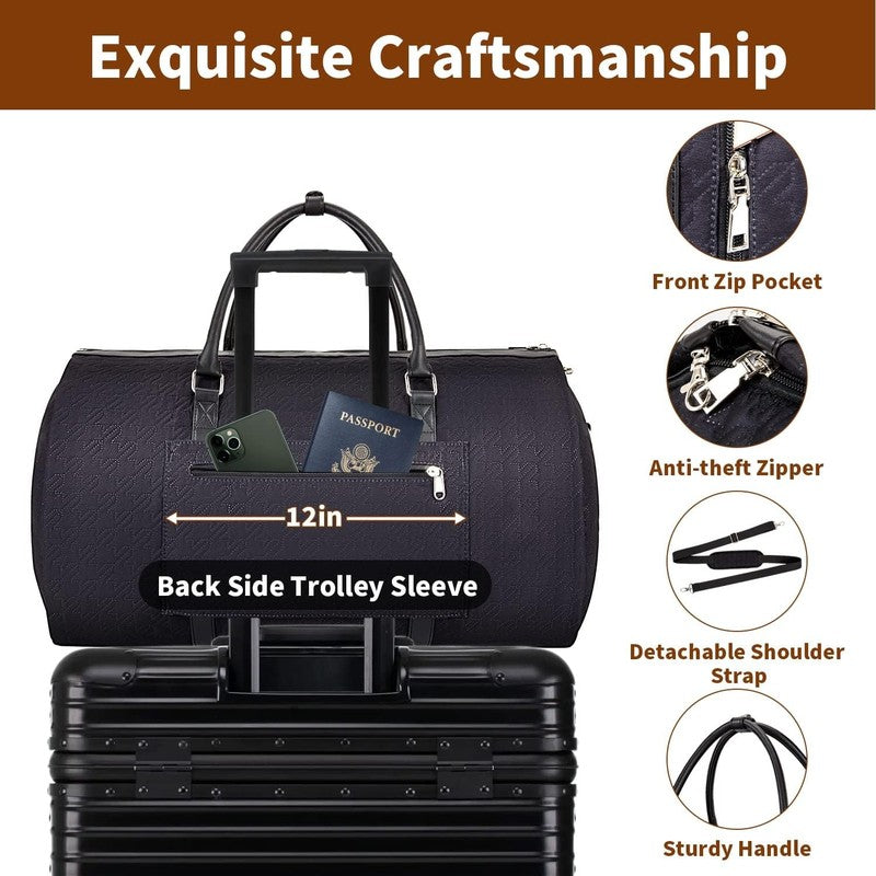 2in1 Garment Duffle Bag 3Pc Set Hanging Suit Travel Carry On2