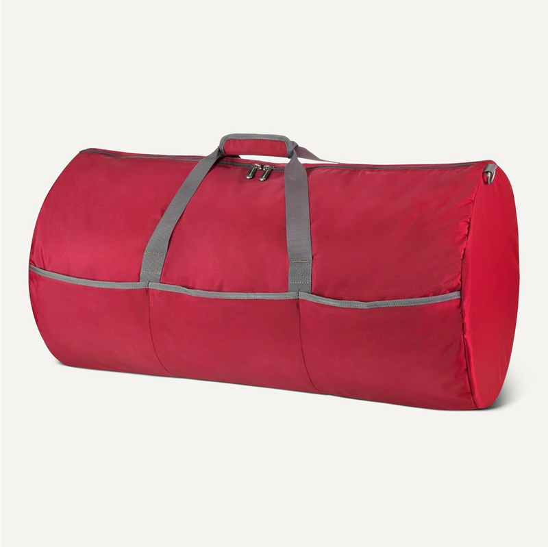 Large 150L Foldable Duffel Bag Nylon Travel Storage Zipper Red Bag4