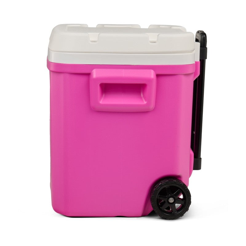 60 QT Laguna Ice Chest Cooler with Wheels, Fuchsia Pink7