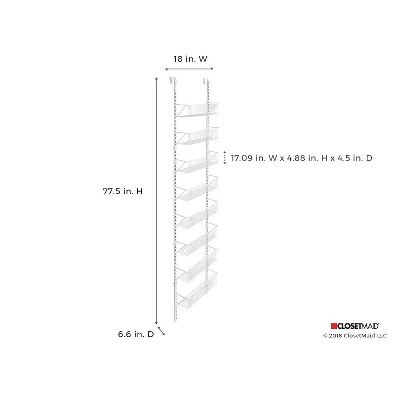 Versatile Adjustable Hanging Basket Organizer for Space-Saving Storage4