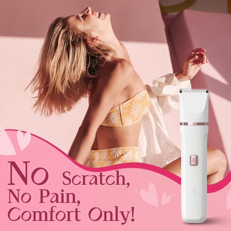 Women's Electric Pubic Hair Trimmer - Waterproof, USB-C, Easy Clean2