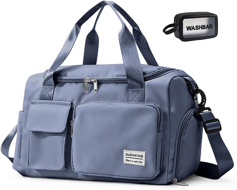 Women Gym Duffle Bag Travel Weekender Carry On w/ Shoe Pocket6