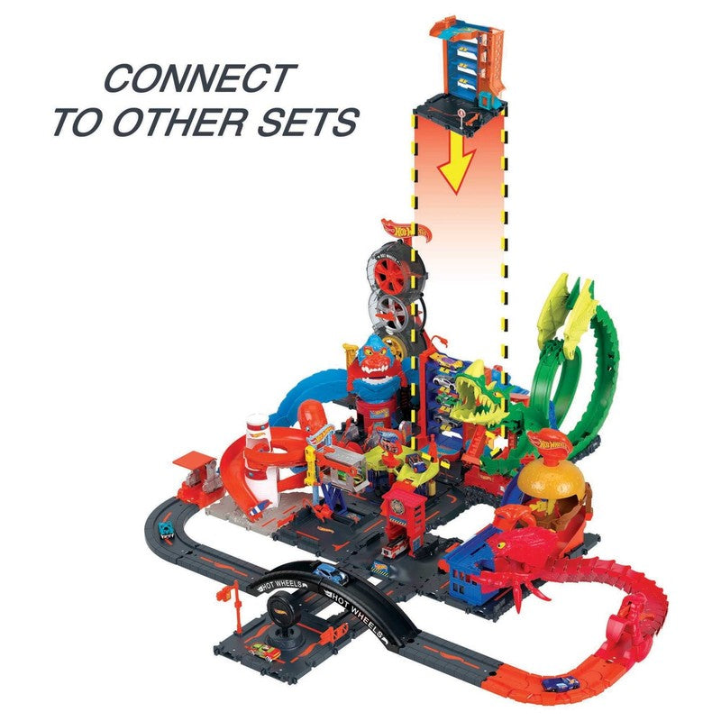 City Downtown Car Park Playset, Gift for Kids Ages 4 to 84