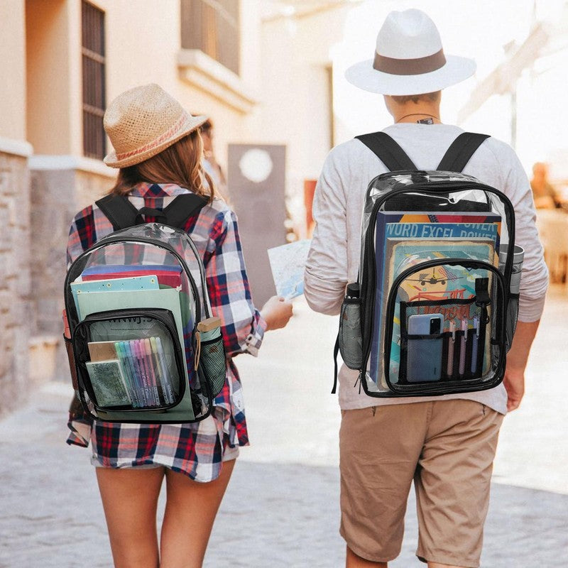 Heavy Duty Clear Backpacks Large Capacity Transparent Waterproof Backpacks for S6