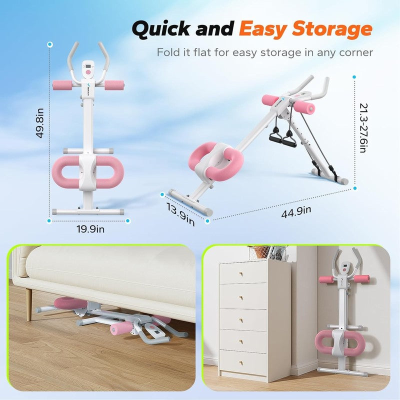 Adjustable Ab Machine for Home Gym Foldable Ab Trainer Workout Equipment for Abs4