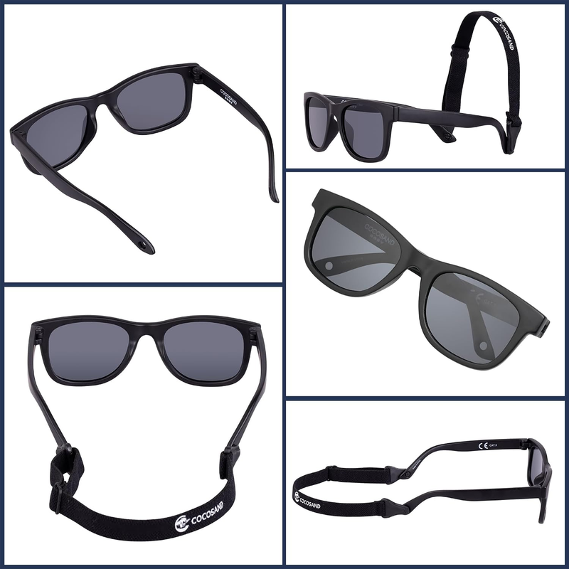   Baby Polarized Sunglasses UV400 Flexible Strap Infant Toddler 0 24 Months5