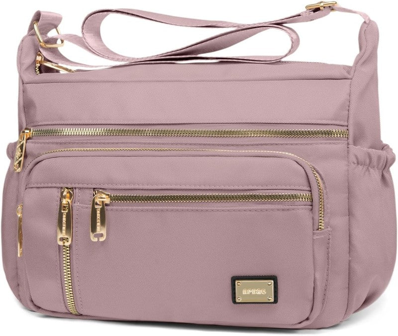 Women's Waterproof Crossbody Messenger Multi Pocket Handbag1