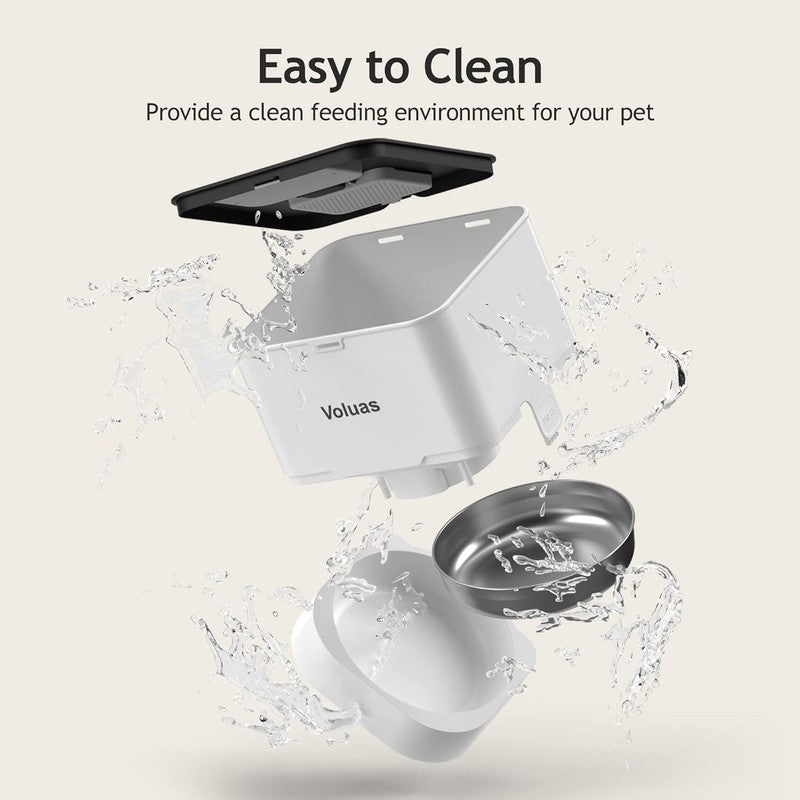 Automatic Cat Feeder, Timed Pet Food Dispenser for Cat Dogs with Portion Control5