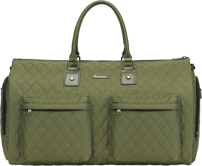 Womens 2in1 Garment Duffle Bag Green Waterproof Hanging Suit Travel Carry8