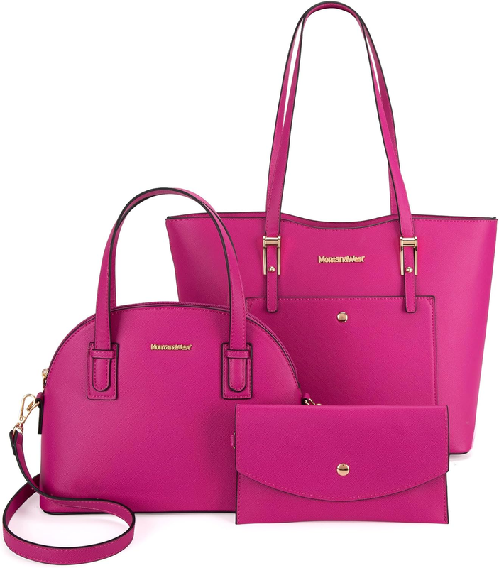 3PCS Purses for Women Tote Bag and Wallet Set Shoulder Satchel Handbags9