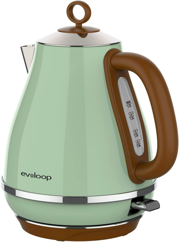 Electric Kettle 1.7L 1500W Stainless Steel BPA Free Auto Shut Off Boil Dry Safe0