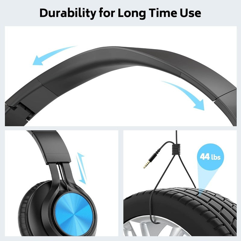 30 Pack Classroom Headphones Wired with Mic for Students K-12 Chromebook Tablet3