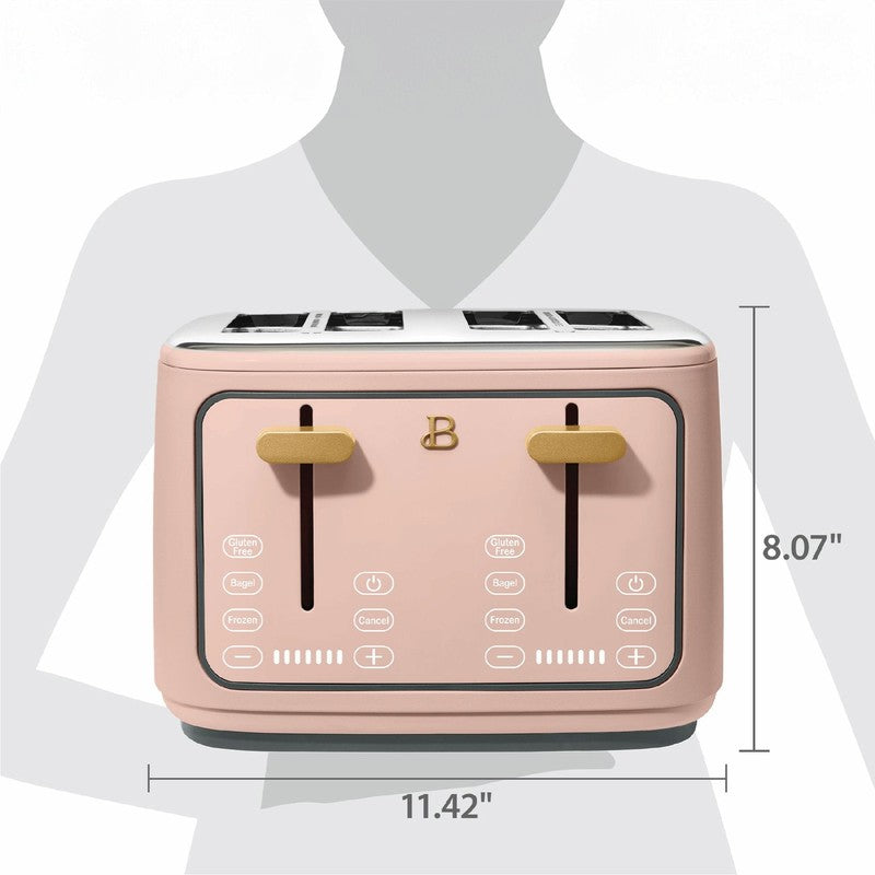 4-Slice Toaster with Touch-Activated Display, Rose by Drew Barrymore10