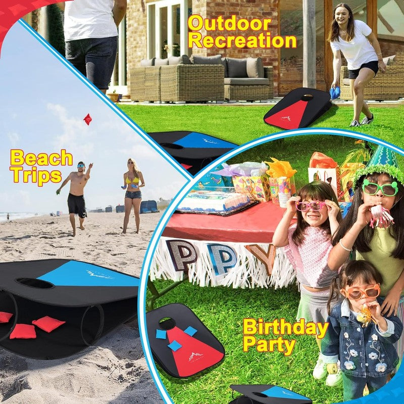 Collapsible Portable Corn Hole Boards with 8 Cornhole Bean Bags (3 X 2-Feet)6