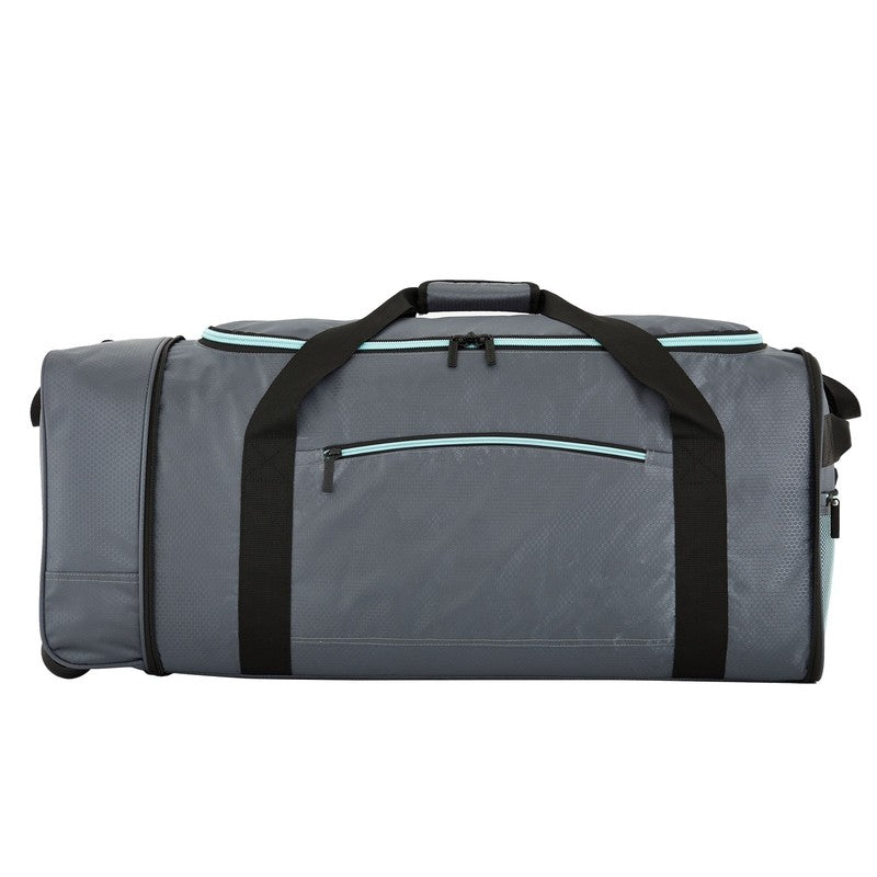 Large 32in Wheeled Duffel Travel Bag Foldable Gray11