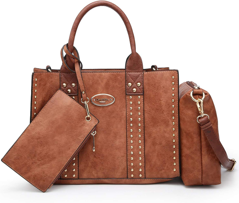 3Pc Women’s Handbag Set Tote Satchel Shoulder Top Handle Purse Wallet0