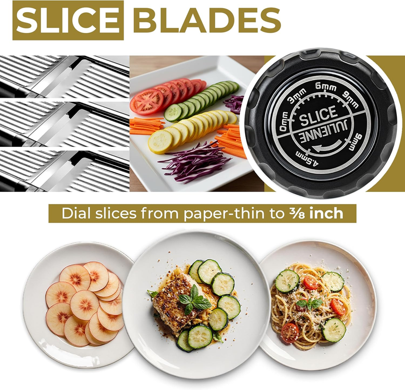 Gramercy Adjustable Mandoline Slicer w/ Cut Resistant Gloves Stainless Steel2