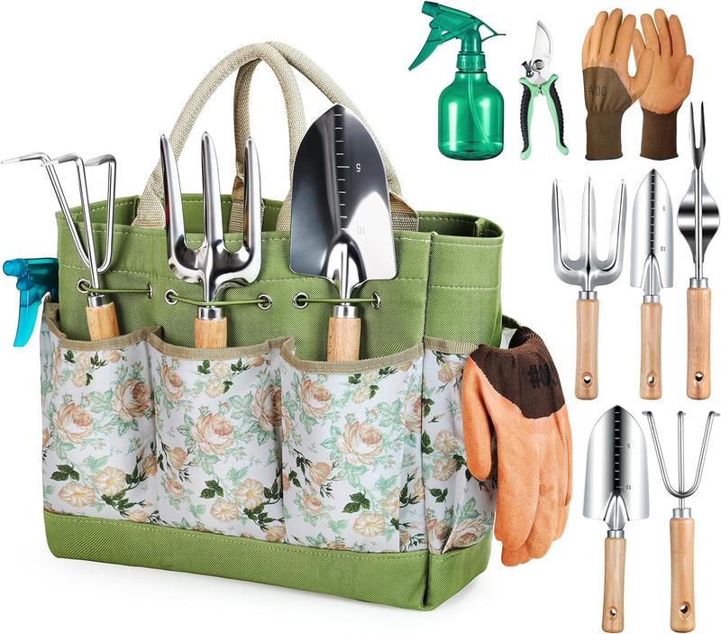 Gardening Tools 9 Piece Heavy Duty Garden Hand Tools with Fashion and Durable Ga7