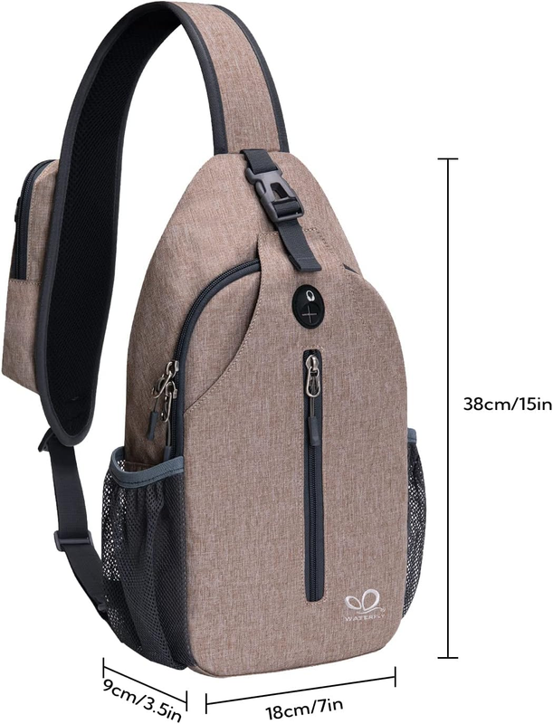 Flaxen Crossbody Sling Backpack Travel Hiking Chest Bag Daypack1