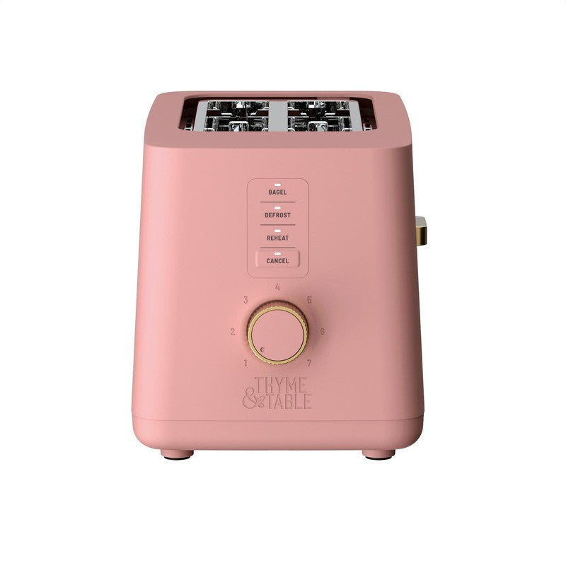 2-Slice Toaster, Extra-Wide Slots with Removable Crumb Tray, Faded Rose1