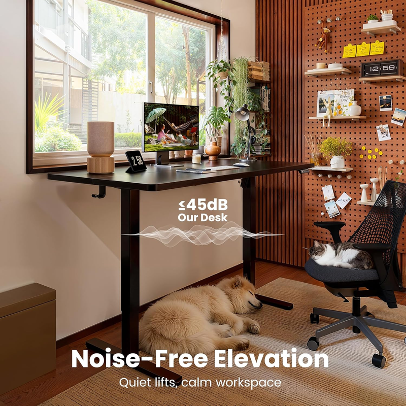 Electric Standing Desk 48x24 Sit Stand Adjustable Home Office Desk Black8