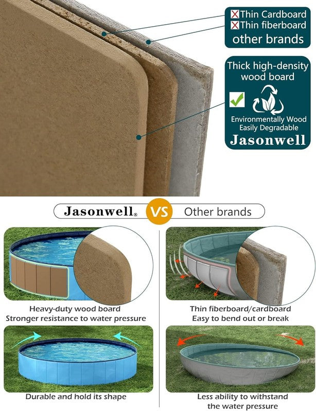 Foldable Dog Pet Bath Pool Collapsible Dog Pet Pool Bathing Tub Kiddie Pool Dogg4
