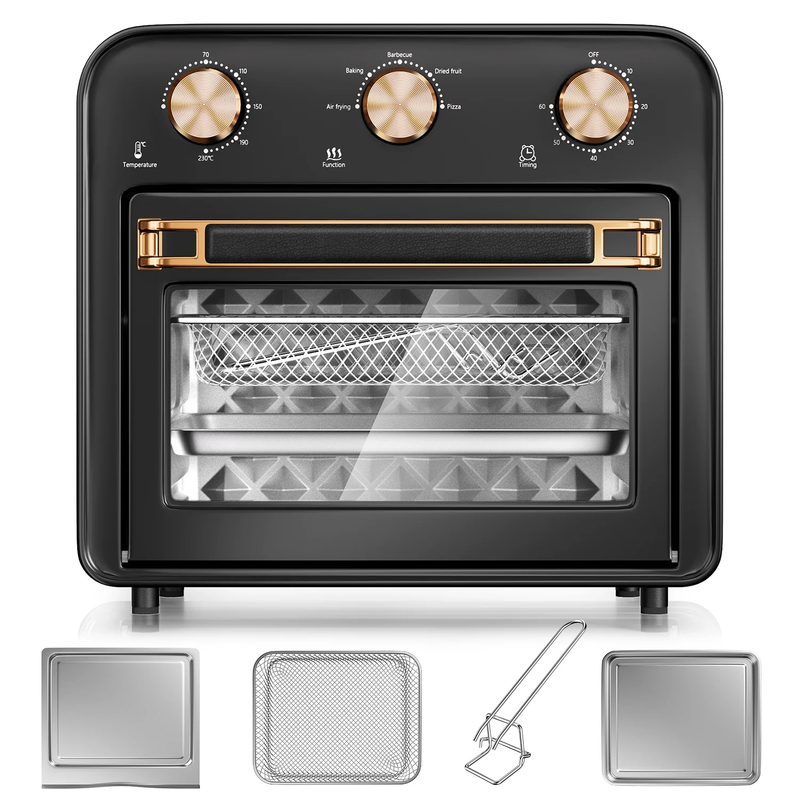 5 in 1 Air Fryer Toaster Oven, 1300W, 17 Quart, Oil Less Cooking Combo4