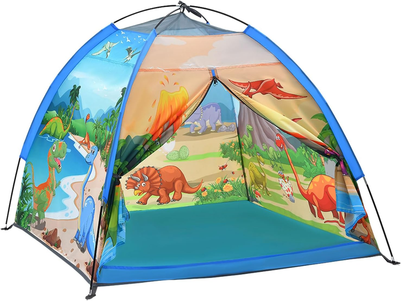 Kids Dinosaur Dome Play Tent, Indoor/Outdoor Playhouse7
