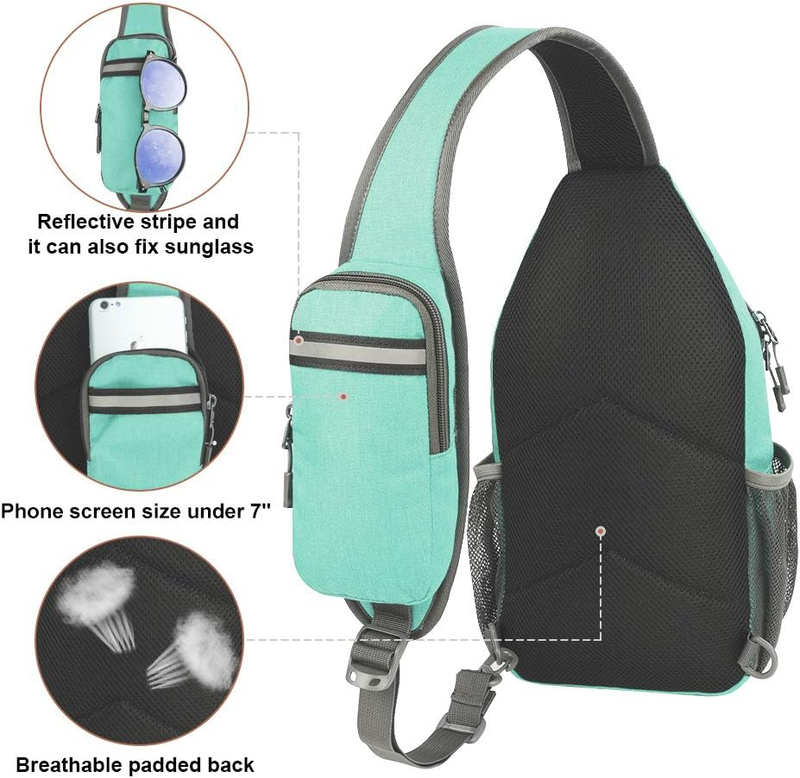 Crossbody Sling Backpack Travel Hiking Chest Bag Daypack2