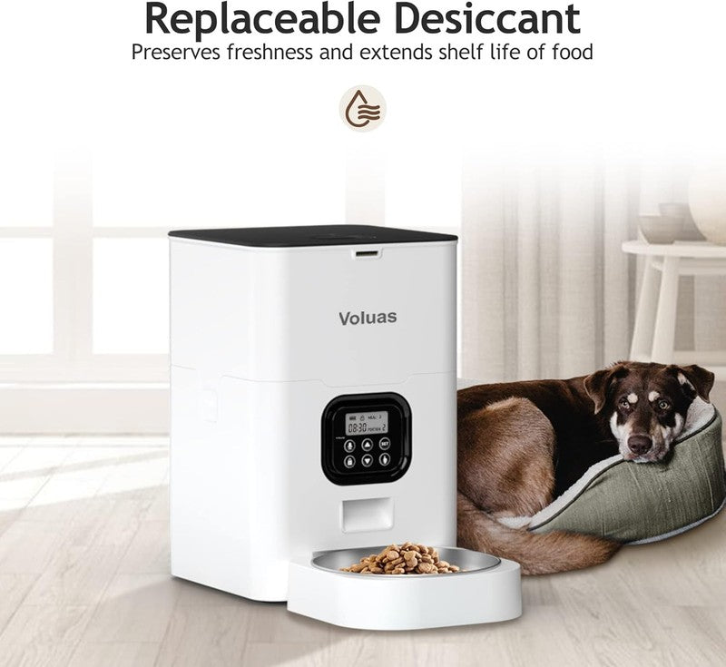 Automatic Cat Feeder, Timed Pet Food Dispenser for Cat Dogs with Portion Control6