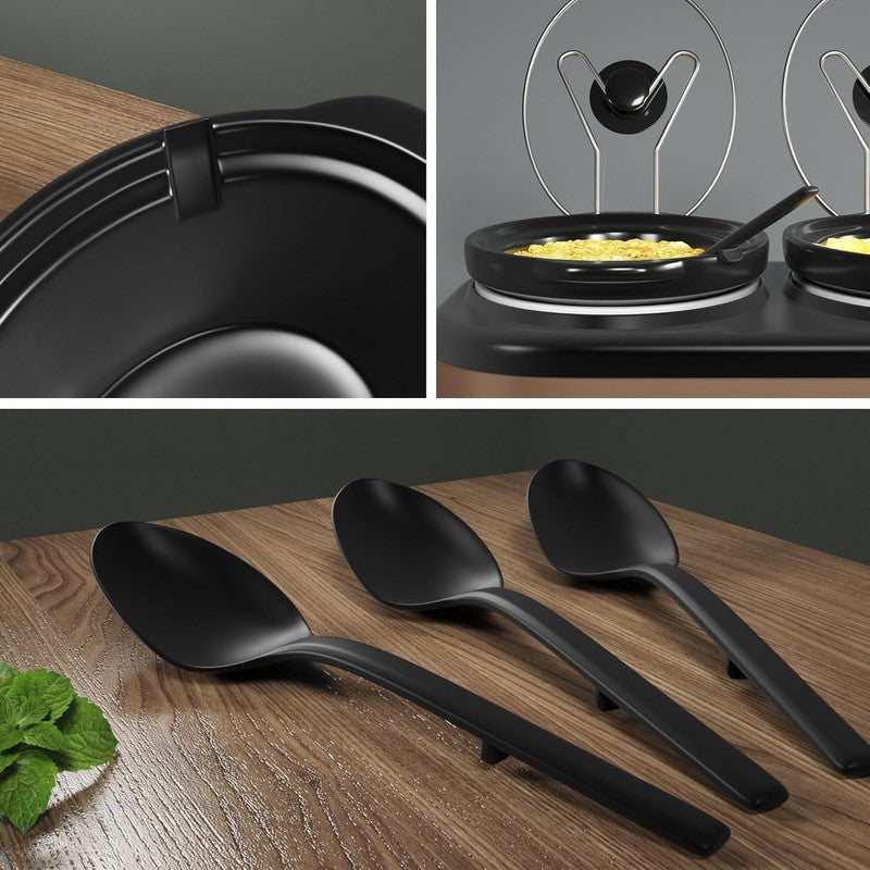 Triple Slow Cooker Buffet Servers and Warmer,3 Pot Food Small Mini Manual Slow C4