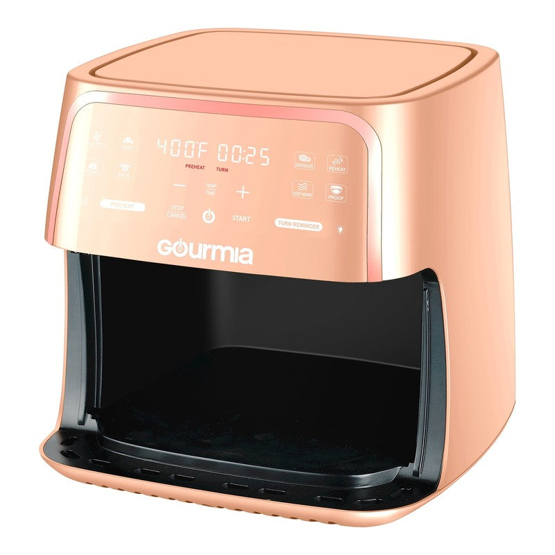 8 Quart Digital Window Air Fryer, with 8 One Touch Functions, Peach, New7