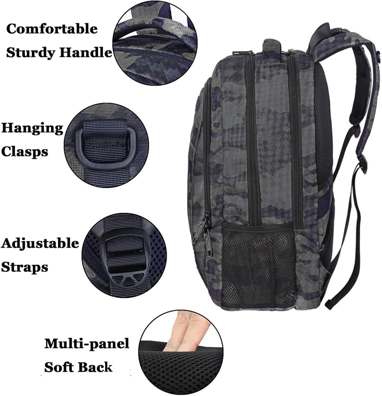 15.6" Computer Backpack Travel College School Anti Theft Daypack5