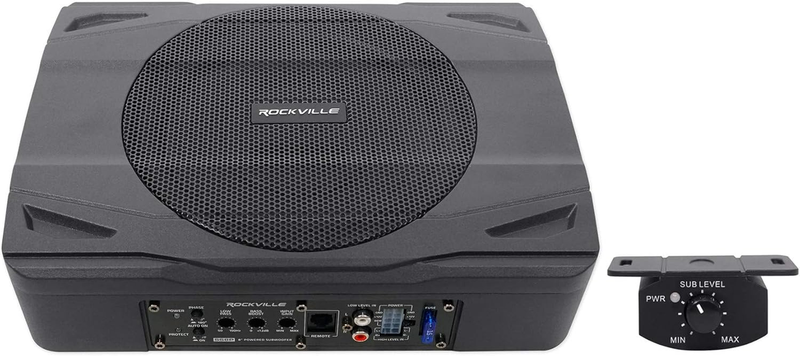 SS8P 400W 8" Slim Under Seat Subwoofer   Deep Bass for Cars & Trucks10