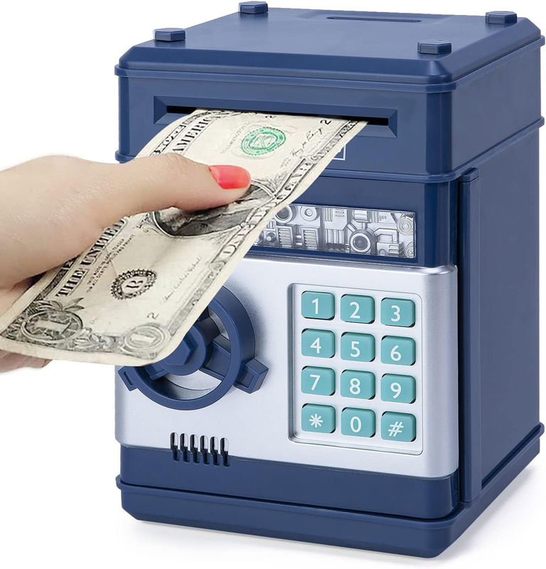 Piggy Bank Cash Coin Can ATM Bank Electronic Coin Money Bank for Kids Age 3-12, 9