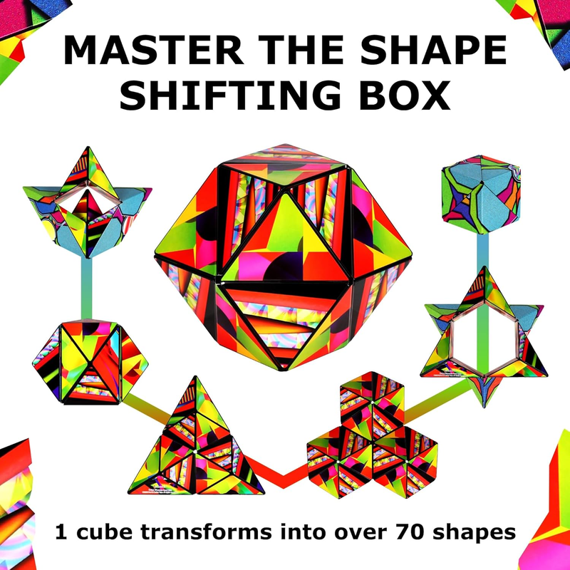 Sensory Fidget Cube Stress Relief Shape Shifting 100+ Shapes Toy3