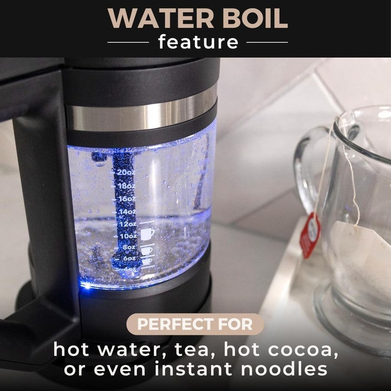 Micro Café Single Serve Coffee Maker K Cup Compatible Glass Carafe Black6